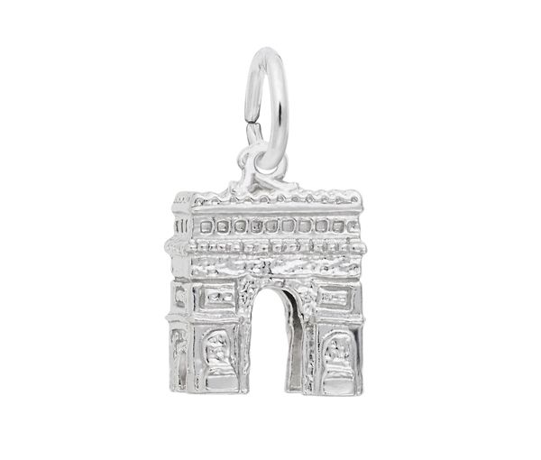 PENDENTIF 14K BLANC L'ARC DE TRIOMPHE - NU 0631 14W - NUCO/REMBRANDT 