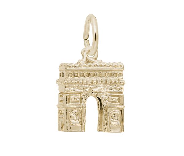 PENDENTIF ARG/PVD OR L'ARC DE TRIOMPHE - NU 0631 PL - NUCO/REMBRANDT 