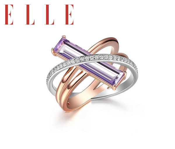 B.D.ARG.2T ROSE QTZ MAUVE GR:7 - PJ 34LA5HGTAC - ELLE