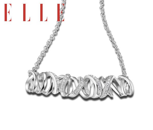 PENDENTIF ELLE ARGENT RIVER CZ 18+2'' - PJ R0LAWE0048 - ELLE