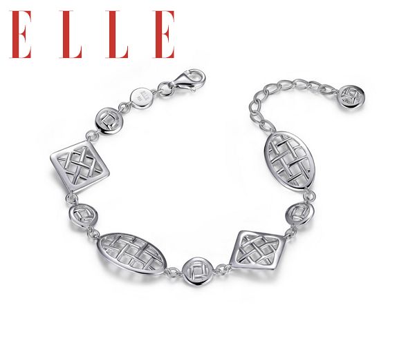 BRAC.DAME ELLE ARG. CADRILLÉ 7 1/4'' - PJ R1LAA2A04Q - ELLE