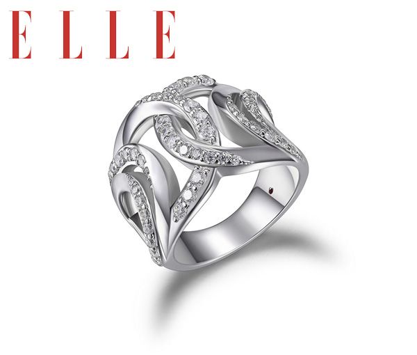 BAGUE ARGENT WAVE CZ GR:7 - PJ R4LA7V00AC - ELLE