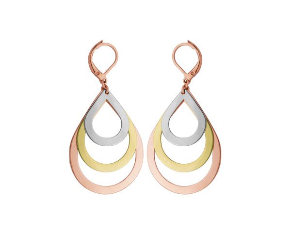 BOUCLES ACIER/PVD GOUTTES 3 TONS - PJ T2X6680000 - STEELX