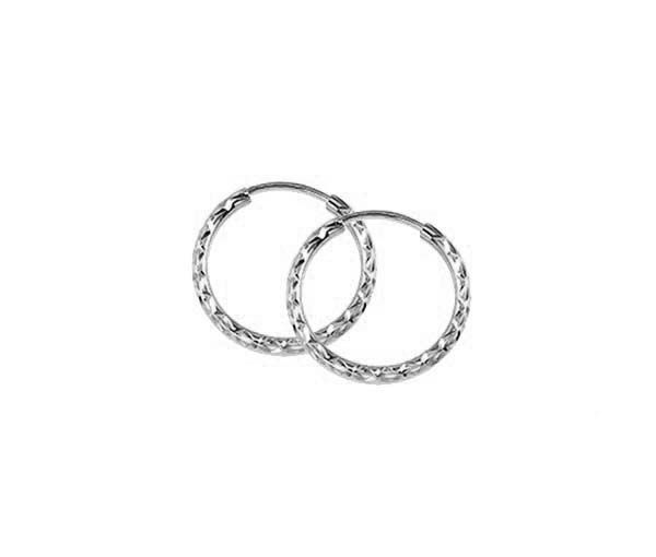 BOUCLE DORMEUSES 10K 15MM TAILLE DIAMANT - SY 1158 - BIJOUX D'IMPORTATION