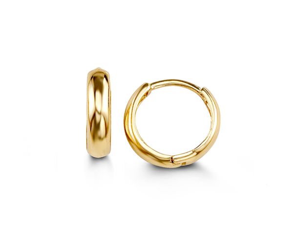 BOUCLES HUGGIES 14K 12MM 3.15MM - SY 5017 - BIJOUX D'IMPORTATION