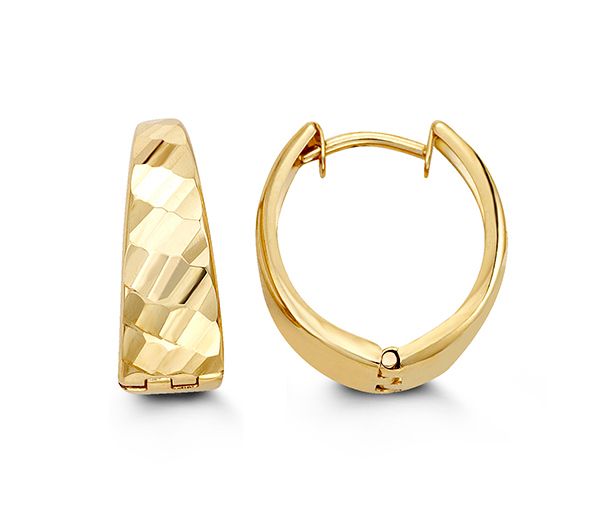 BOUCLES HUGGIES EN OR - SY 6005 - BIJOUX D'IMPORTATION