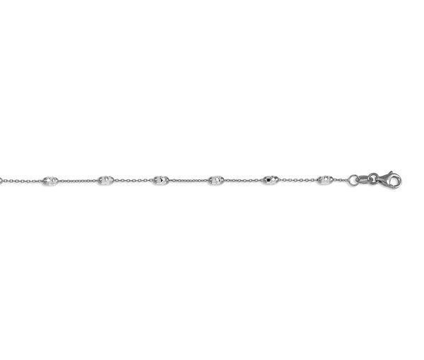 CHAINE CHEVILLE BL DECO 10K 10'' 2.55MM - SY 7062A - BIJOUX D'IMPORTATION
