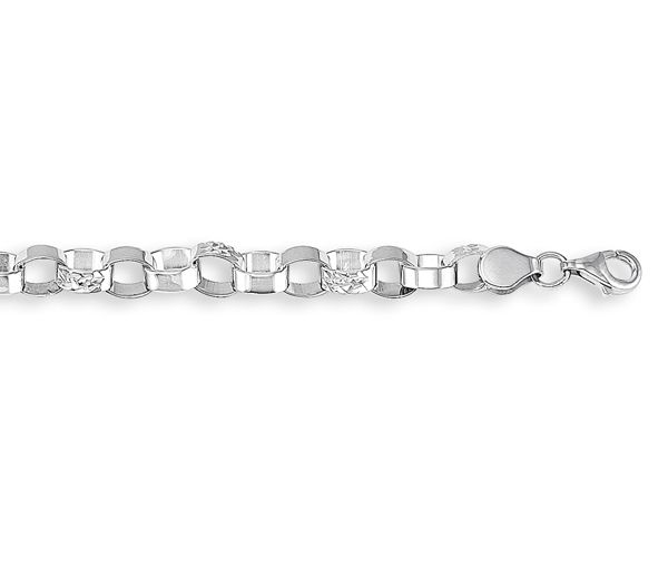 BRACELET 10K BLANC 5.7MM 7'' - SY 9205 - BIJOUX D'IMPORTATION