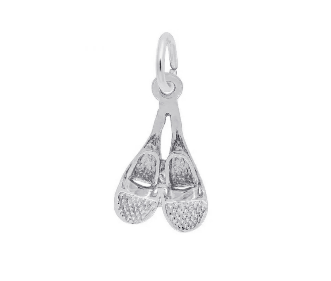 PENDENTIF PAIRE DE RAQUETTE EN ARGENT OU EN OR - NU 2318/14W - NUCO/REMBRANDT 