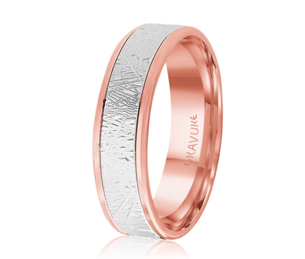 JONC EN OR OU EN PLATINE AVEC MOTIF SCRATCH AU CENTRE - ML GH1571PW18 - MALO 