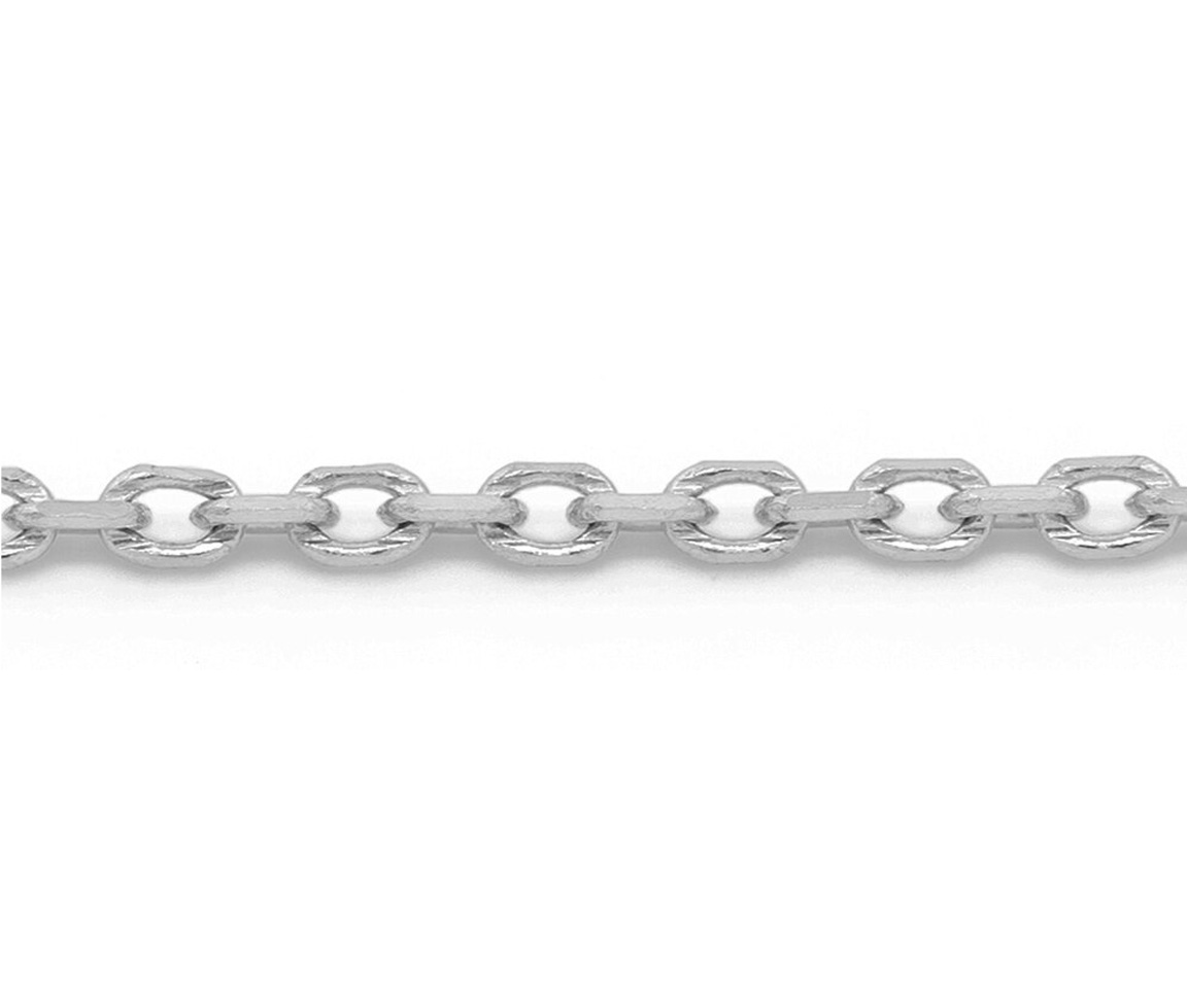 CHAINE EN OR 10K À MAILLE ROLO TAILLÉE DIAMANT - SY ORO3W - BIJOUX D'IMPORTATION