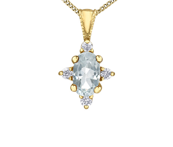 PENDENTIF EN OR SERTI DE PIERRES DE NAISSANCES ET DE DIAMANTS - CR DX895YWT - BIJOUX CANADIEN