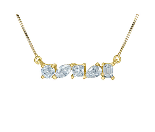 COLLIER EN OR JAUNE SERTI DE DIAMANTS DE LABORATOIRE - CR 70029 - BIJOUX CANADIEN