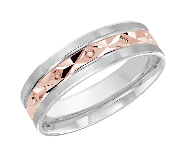 JONC EN OR 10K TAILLE DIAMANT AU CENTRE - ML FT086/6WP1 - MALO 