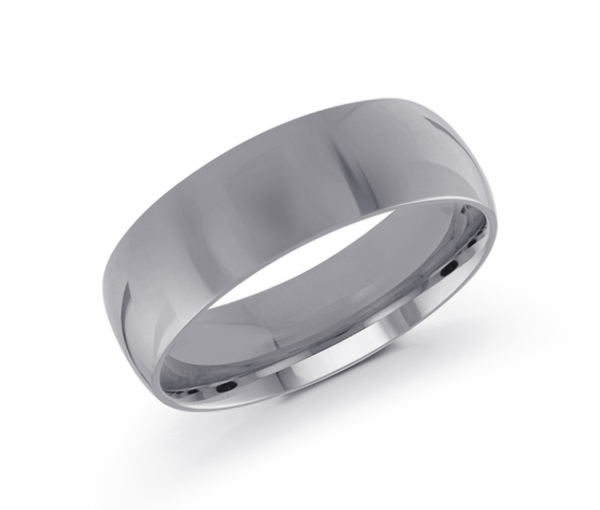 JONC DÔME UNI EN OR CONFORT FIT 7MM DE LARGEUR 1.2MM D'ÉPAISSEUR - ML J208/7W10 - MALO 