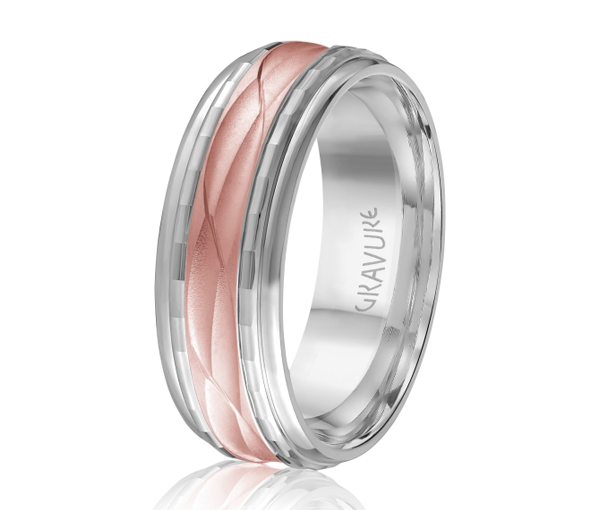 JONC EN OR OU EN PLATINE AVEC MOTIF VAGUE - ML GH1052WP14 - MALO 