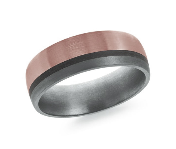 JONC EN TANTALE, OR 14K ET FIBRE DE CARBONE - ML MRDTS027P - MALO 