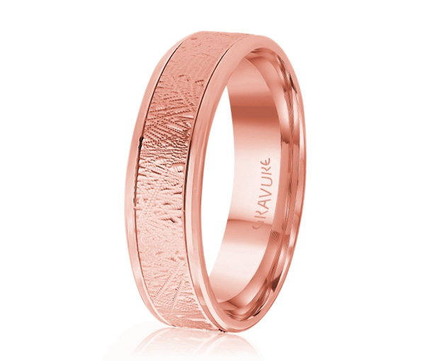 JONC EN OR OU EN PLATINE AVEC MOTIF SCRATCH AU CENTRE - ML GH1571P10 - MALO 