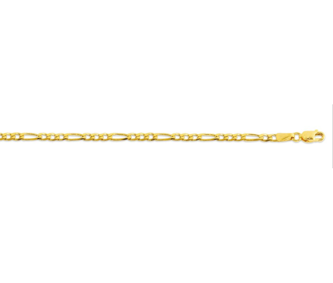 CHAINE FIGARO 10K 18 - S GOAD060Y18 - BIJOUX D'IMPORTATION