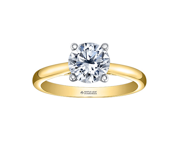 BAGUE 18K 0,40 DIAMANT+12=0,03 DIAMANTS - CR ML806Y35 - BIJOUX CANADIEN