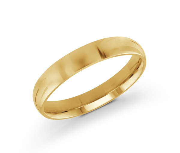 JONC DÔME UNI EN OR CONFORT FIT 4MM DE LARGEUR - ML J100/4Y10 - MALO 