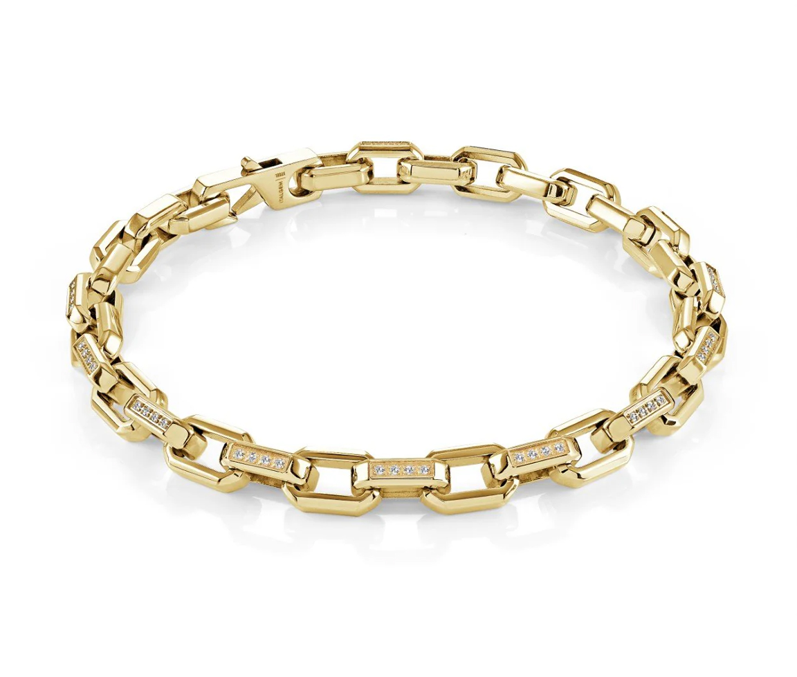 BRACELET À MAILLE ROLO CARRÉE - IG SMB858GO - ITALGEM