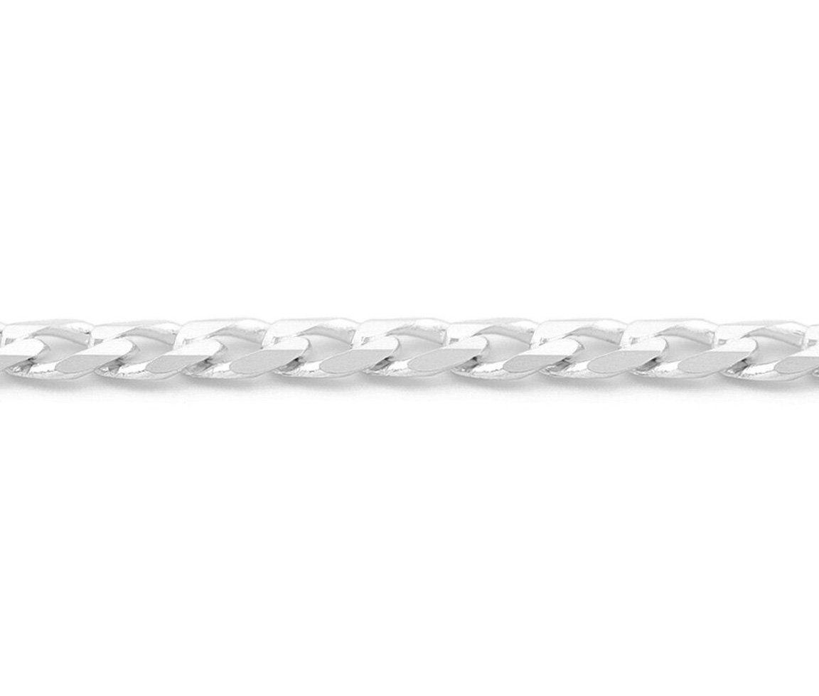 CHAINE EN OR 10K À MAILLE GOURMETTE BISAUTÉE - SY ORO15W - BIJOUX D'IMPORTATION