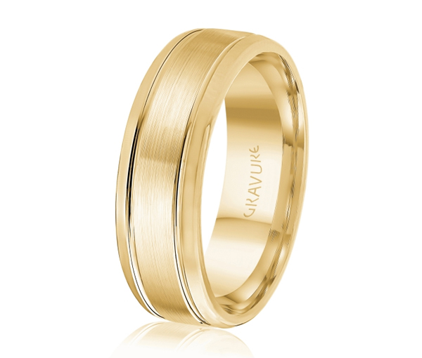 JONC EN OR CONFORT FIT FINI BROSSÉ - ML GH1581/7Y - MALO 