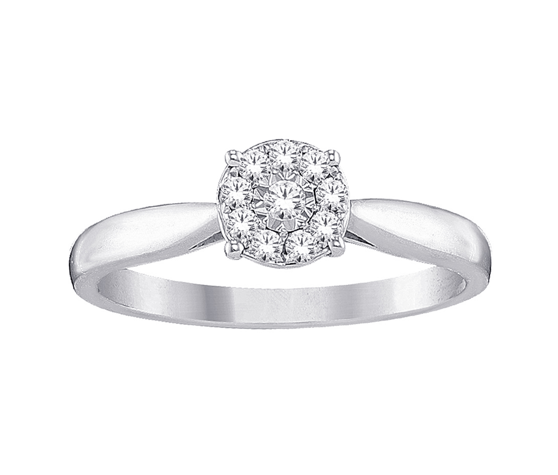 BAGUE EN OR 14K SERTIE DE DIAMANTS