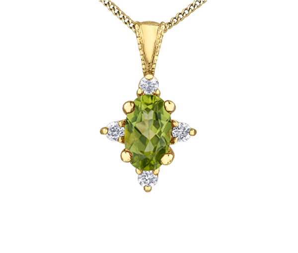 PENDENTIF EN OR SERTI DE PIERRES DE NAISSANCES ET DE DIAMANTS - CR DX895YPER - BIJOUX CANADIEN