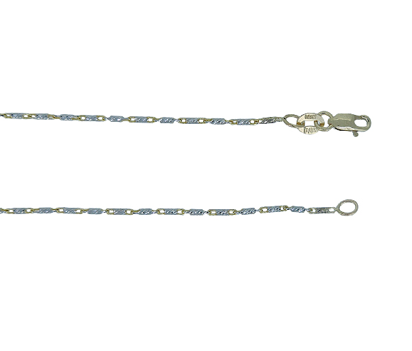 CHAINE MAILLE BÂTONNET EN OR - MB BAT0.92T18 - BIJOUX D'IMPORTATION