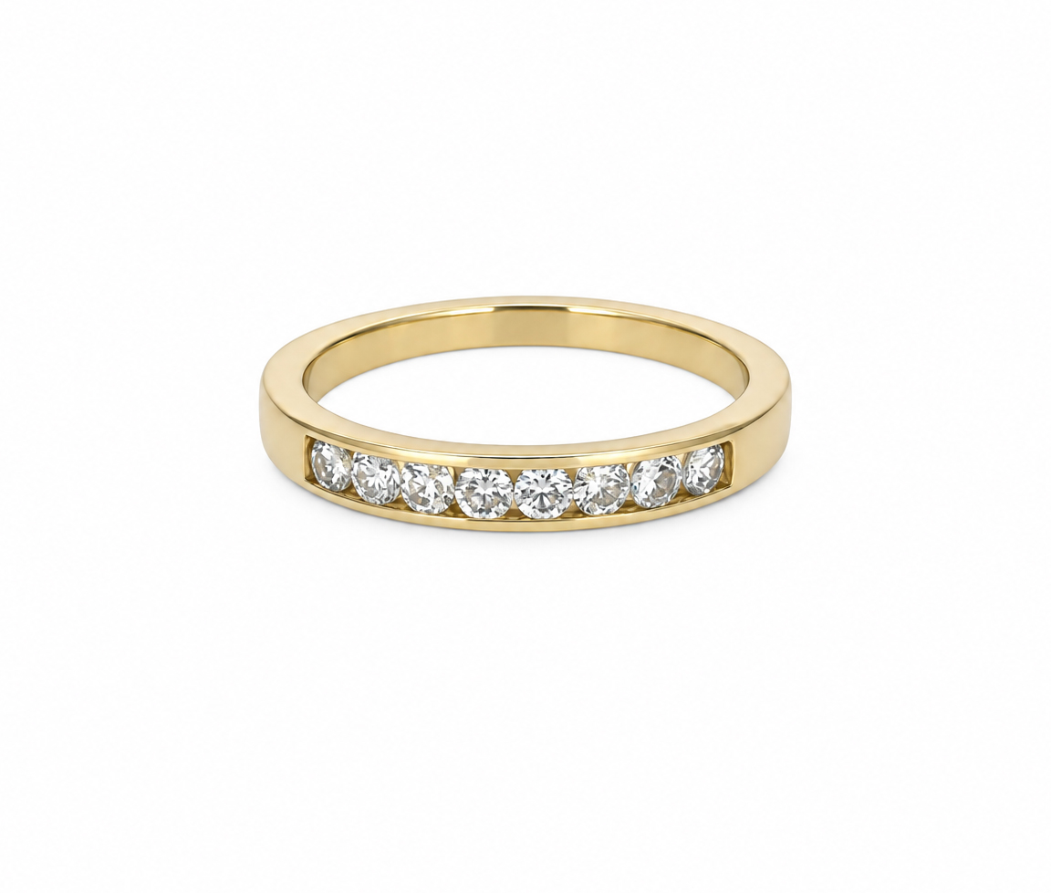 JONC SEMI-ÉTERNITÉ AVEC DIAMANTS - SJ JDSE32Y - BIJOUTERIE SUISSE INC.