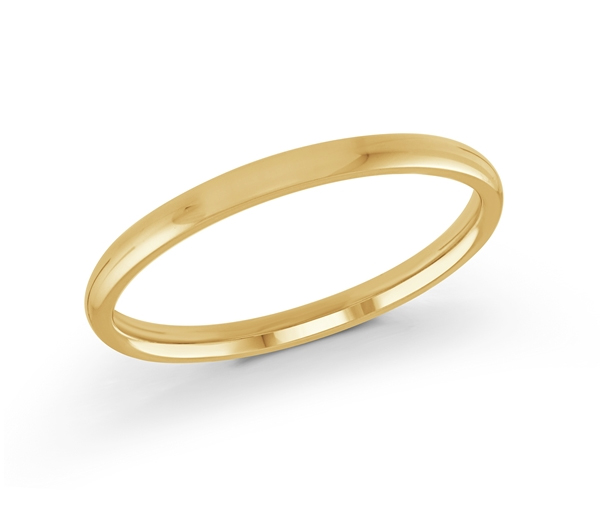 JONC DÔME UNI EN OR CONFORT FIT 2MM DE LARGEUR 2MM D'ÉPAISSEUR - ML J200/2Y10 - MALO 