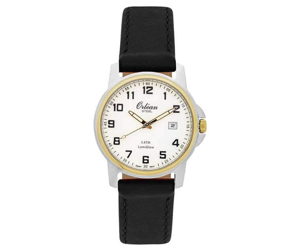 MONTRE ORLEAN ACIER 2T LUMIGLOW - BA ME3192-NR - ORLEAN