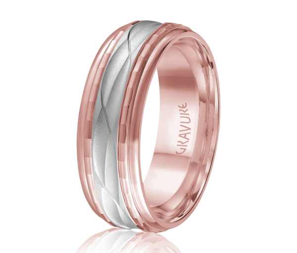 JONC EN OR OU EN PLATINE AVEC MOTIF VAGUE - ML GH1052PW14 - MALO 