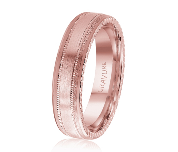 JONC EN OR OU EN PLATINE AVEC MOTIF MILGRAIN ET FESTONS SUR LES CÔTÉS - ML GH1208P18 - MALO 