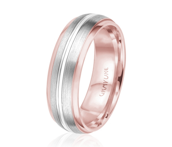 JONC EN OR OU EN PLATINE POLI AVEC LIGNE AU CENTRE - ML GH1205PW14 - MALO 