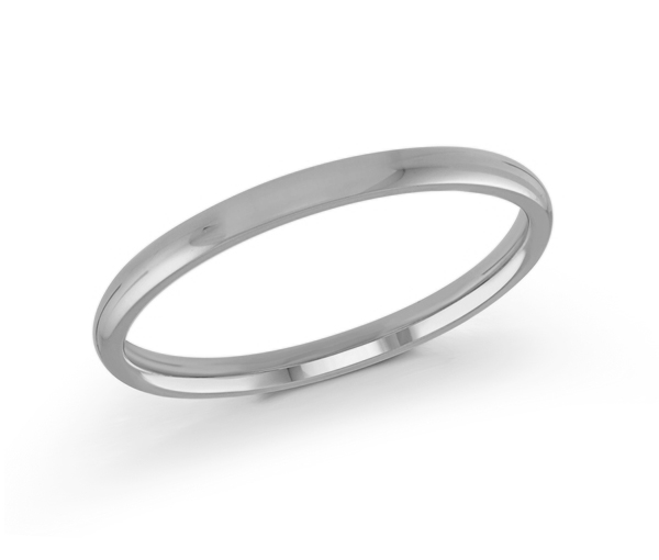 JONC DÔME UNI EN OR CONFORT FIT 2MM DE LARGEUR 2MM D'ÉPAISSEUR - ML J200/2W10 - MALO 