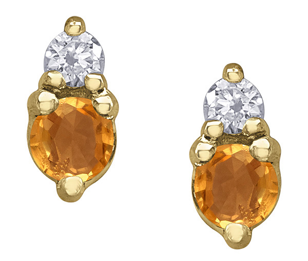 BOUCLES EN OR SERTIES DE DIAMANTS ET DE PIERRES DE NAISSANCES VARIÉES - CR DX951YCI - BIJOUX CANADIEN