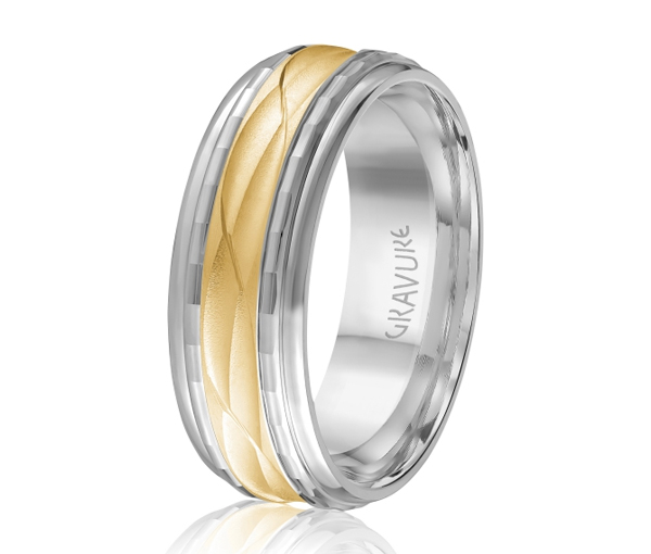 JONC EN OR OU EN PLATINE AVEC MOTIF VAGUE - ML GH1052WY10 - MALO 