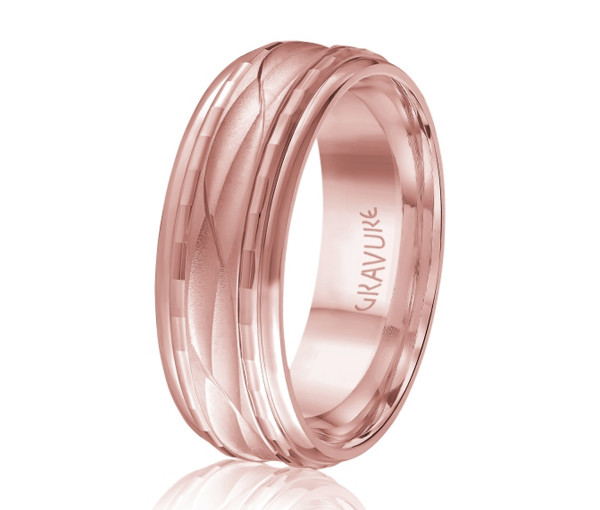 JONC EN OR OU EN PLATINE AVEC MOTIF VAGUE - ML GH1052P10 - MALO 