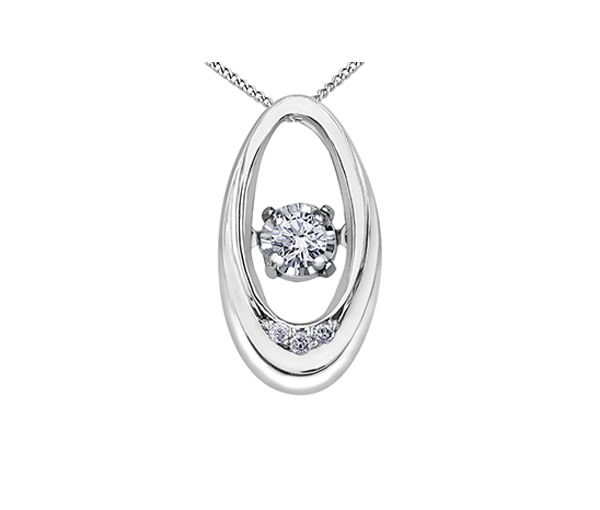 PENDENTIF EN OR AVEC UN DIAMANT DANSANT - CR DX874WDI - BIJOUX CANADIEN