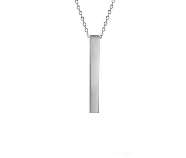 PENDENTIF BAR EN ACIER PERSONNALISABLE - SJ BARW - BIJOUTERIE SUISSE INC.