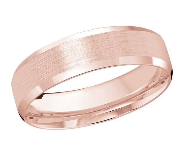 JONC EN OR FINI SATIN AVEC LES CÔTÉS EN BISEAUX - ML FT1105/6P1 - MALO 