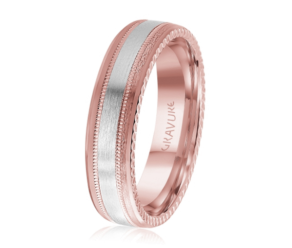 JONC EN OR OU EN PLATINE AVEC MOTIF MILGRAIN ET FESTONS SUR LES CÔTÉS - ML GH1208PW10 - MALO 