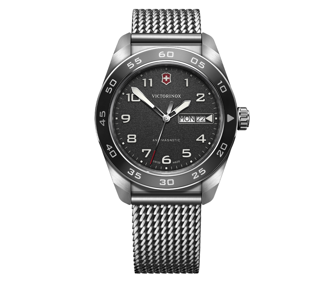 MONTRE VICTORINOX SWISS ARMY EN ACIER AU QUARTZ ANTIMAGNÉTIQUE - VS 242043 - VICTORINOX