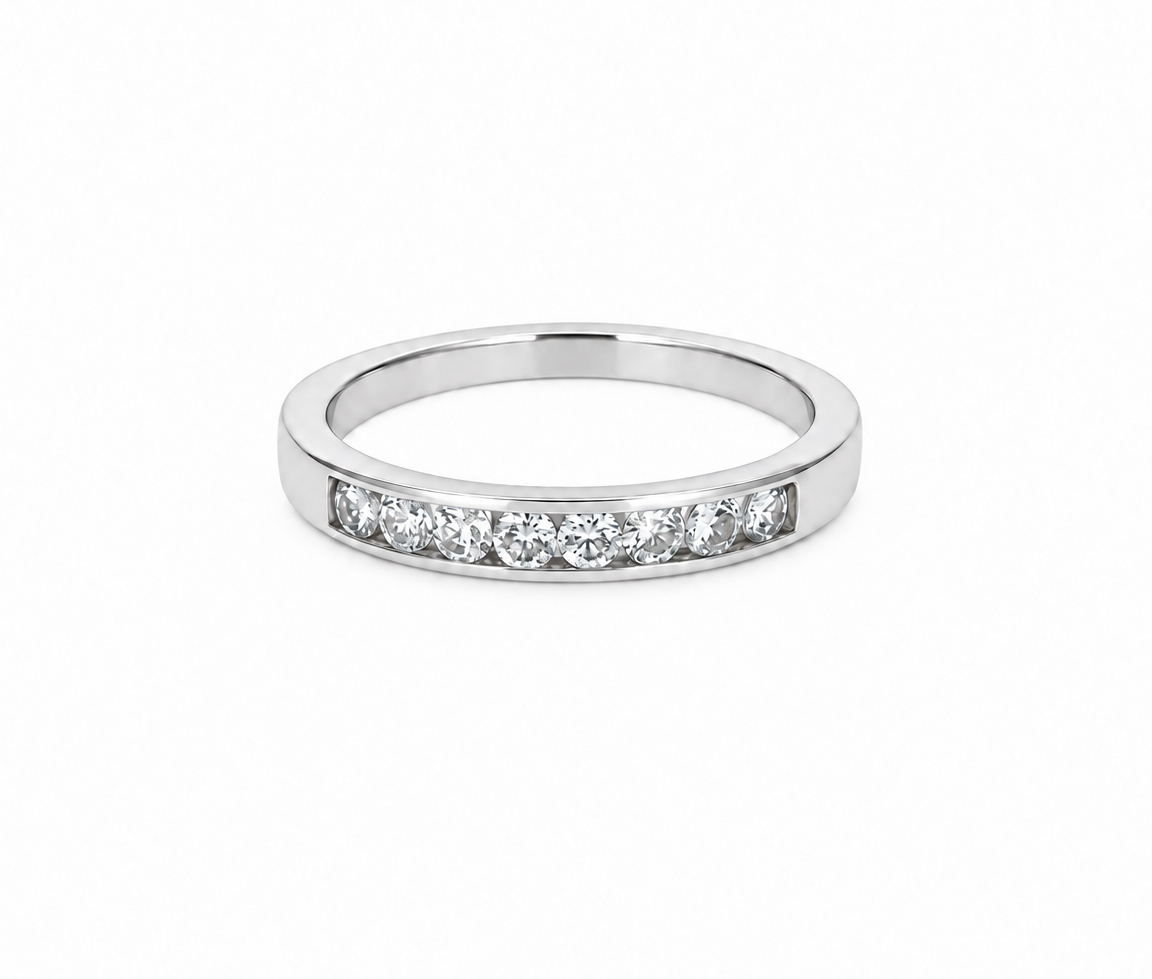 JONC SEMI-ÉTERNITÉ AVEC DIAMANTS - SJ JDSE32W - BIJOUTERIE SUISSE INC.