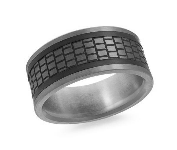 JONC EN OR 14K ET TANTALE - ML MRDTN35W - MALO 