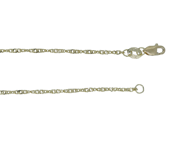 CHAINE À MAILLE SINGAPOUR EN OR - MB SING025Y20 - BIJOUX D'IMPORTATION