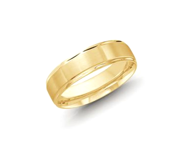 JONC EN OR AVEC TAILLE DIAMANT SUR LES CÔTÉS - ML LCF674Y - MALO 